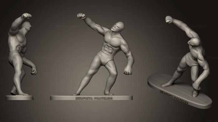 Figurines of people (Surfisto Proteado, STKH_0143) 3D models for cnc